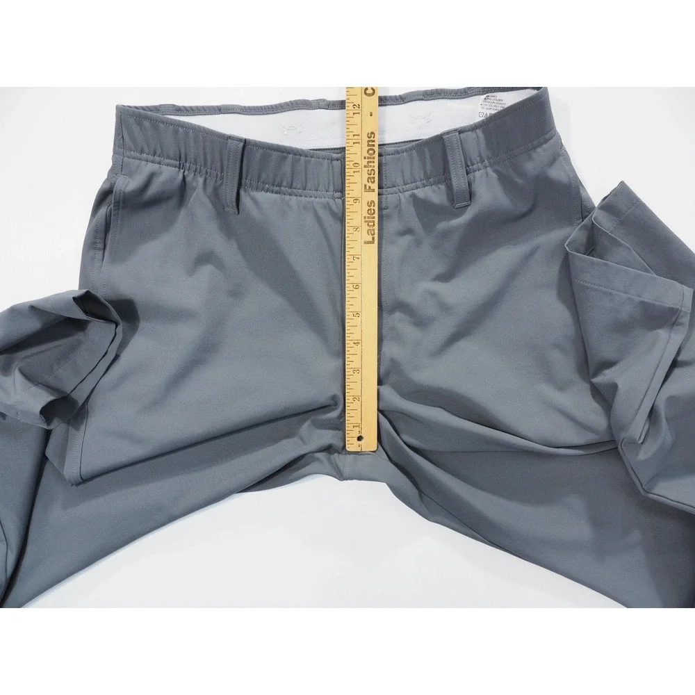Under Armour Pants Mens 32x32 Gray Elastic Waist Stretch Performance Athletic - Picture 5 of 10